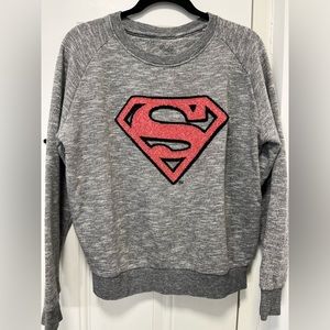 Eleven Paris sweatshirt grey with pink superman sign